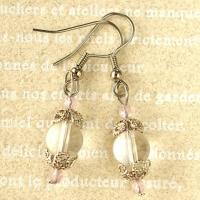 水晶(クリスタル)ピアスLV4